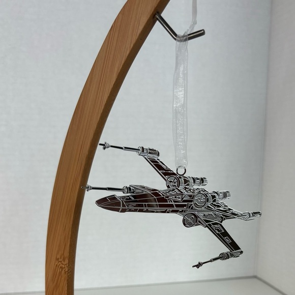 Hallmark 2020 Star Wars Galactic Battle Set Of 6 Ornaments X-WingTie Fighter NIB - Picture 6 of 13